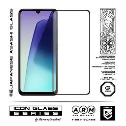 Захисне скло для Xiaomi Redmi 14C 4G/A4 5G Poco C75 4G, Icon, 2.5D загартоване скло, повне проклеювання, глянсове, удароміцне, з олеофобним покриттям, сумісне з чохлами, міцність 9H, проста установка, ArmorStandart (ARM79329) - мініатюра 2