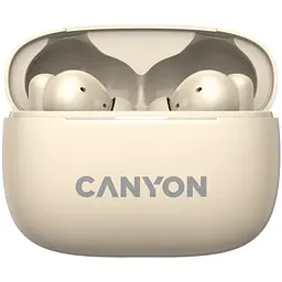 Навушники Canyon TWS-10 OnGo ANC ENC Beige (CNS-TWS10BG) - мініатюра 2