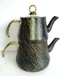 Двоярусний чайник O.M.S. Collection 8204-L Gold (1,2/2,5 л.)