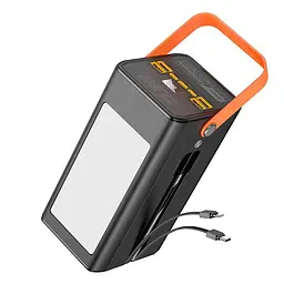 Універсальна мобільна батарея HOCO Action fully compatible power bank DB49 100000mAh |4USB/Type-C/Lightning, 22.5W/3A, PD/QC|