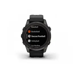 Смарт-годинник Garmin Fenix 7S Sapphire Solar Carbon G. DLC Tit. with Black Band (010-02776-10/11) - мініатюра 10