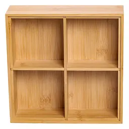 Менажниця бамбукова квадратна з кришкою 22*22*8 см Yiwu HB-40-2 - мініатюра 5