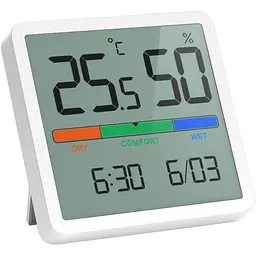 Метеостанція Youpin Temperature Humidity Clock [YGH5253] біла [140165]