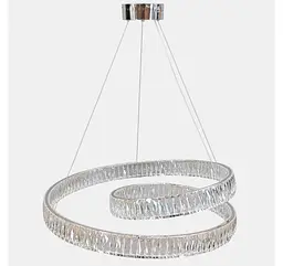 Підвісна кришталева LED-люстра Artlight 555-800CH з переплетеними кільцями, хром, 170 Вт, від 20-30 м² - мініатюра 2