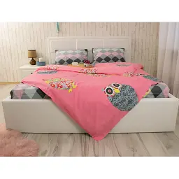 Комплект постельного белья Руно Owl евро сатин набивной 100% хлопок 50х70