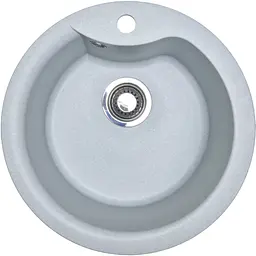 Кухонна мийка Adamant WAVE світло-сіра d 485x210 мм, без крила d 48