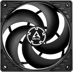 Вентилятор 120 мм, Arctic S12038-4K, чорний, 120х120х38 мм, 600-4000 об/хв, 4-pin (PWM, 30 см), подвійний шарикопідшипник з