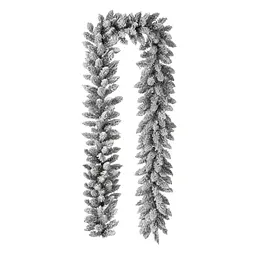 Гірлянда хвойна Hvoya Elegant з плівки засніжена 3 м