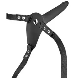 Страпон із вібрацією Fetish Tentation Vibrating Strap-On with Dildo Black