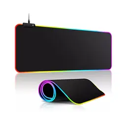 Ігрова поверхня FeelTouch з RGB підсвіткою FeelTouch 800 x 300 x 3 мм Black - мініатюра 2