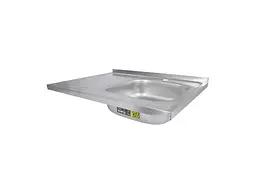 Мийка накладна Brinex 600х800х160мм 1 6080-R, Satin 0,6мм BRIN6080RSAT06 - мініатюра 3