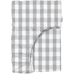 Простирадло на резинці в дитяче ліжечко Cosas Gray Check 60х120х12 см (GrayCheck_120)