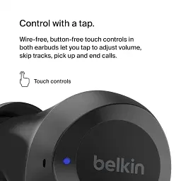 Навушники Belkin TWS Soundform Bolt True Wireless чорні - мініатюра 6