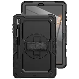 Чохол Rugged 3 Layers броньований протиударний з захистом Samsung Galaxy Tab S9 Plus / S9+ / S10+ 12.4 Чорний - мініатюра 3
