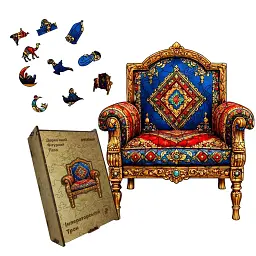 Дерев'яний фігурний пазл puzzlean Імператорський Трон, А3, Дерев'яна коробка 200 елементів