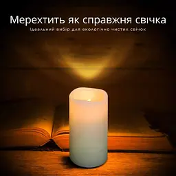 Набір світлодіодних LED свічок Niki Light 9 шт лед свічка з імітацією воску різних розмірів з пультом керування тепло біла - мініатюра 3