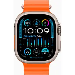 Смарт-годинник Apple Watch Ultra 2 49 мм Titanium Case with Orange Ocean Band [MREH3] [92631] - мініатюра 2