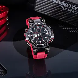Годинник наручний чоловічий Smael 8040 Black (15159) - мініатюра 2