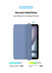 Чехол-книжка для планшета Apple iPad Air 11 (2024), Original Smart Case, light violet, 11 , подставка на планшет, искусственная кожа, микрофибра, магнитная крышка с автоотключением экрана, ArmorStandart (ARM78148) - мініатюра 4