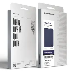 Чохол-книжка ArmorStandart OneFold Case для Apple iPhone 14 Dark Blue - мініатюра 6