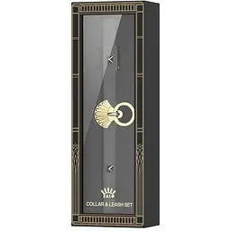 Розкішний нашийник з повідцем Zalo Collar and Leash Set Black, чорний - мініатюра 4