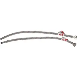 Шланг для змішувача Zerix гайка 1/2'' - Штуцер M10 (120 см) 2 шт (силик. оболонка) ZX3033
