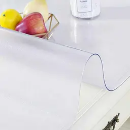 Силіконова скатертину М'яке скло Soft Glass Покриття для меблів 1.0х1.4м (товщина 0.4 мм) Прозора - мініатюра 4