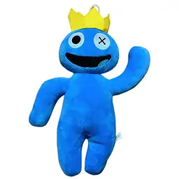М'яка іграшка Райдужний друг Синій з усмішкою 28 см Roblox Blue Rainbow Friends Roblox