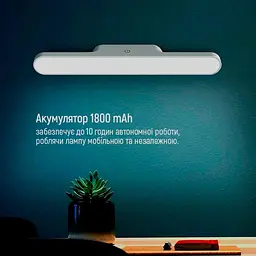 Настільна лампа ColorWay Magnetic Multi-Functional 1800 мАг 3 Вт (CW-DL11MMB-W) - мініатюра 8