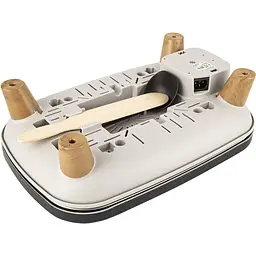 Млинниця Tefal Crepier Gourmet 1100 Вт діаметр 11.5 см та 18.5 см тефлон чорно-срібляста (PY900D12) - мініатюра 6