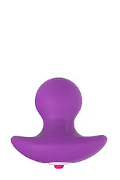 Анальна пробка з вібрацією Dream Toys Pleasure dial 6.5 см (фіолетовий)