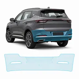 Антигравійна захисна бронеплівка за лекалами для Chery Tiggo 7 Pro I facelift 2023- задній бампер