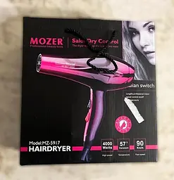 Фен для сушіння та укладання волосся Mozer 5917 з концентратором - мініатюра 5