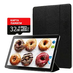 Планшет телефон Hoozo X1001 Full HD 32Gb LTE Jet Black + Чохол-книжка + Карта пам'яті 32GB - мініатюра 2