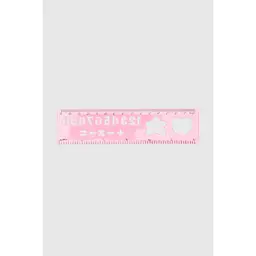 Лінійка з трафаретами LING YANG 0380-15 Рожевий (2002007763726)(SC)