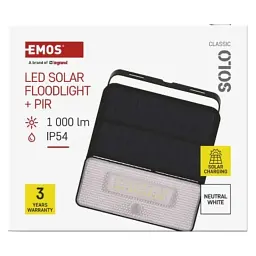 Прожектор EMOS сонячний світлодіодний 1000 лм IP54 4000K PIR (ZG121S) - мініатюра 10