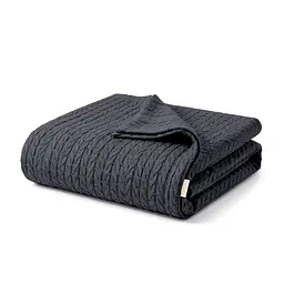 Плед-покривало Cosas Knitted Braid Beluga косичка 75х95 см (Blanket_64-1Beluga_KnittedBraid_75x95)