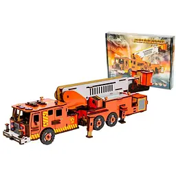 Дерев'яний 3D конструктор "Пожежна машина" 318 деталей PuzzleOK det0014993