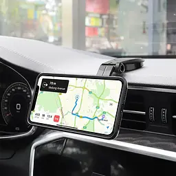 Автомобільний тримач телефону магнітний на панель приладів Hoco CA61 Kaile Чорний - мініатюра 5