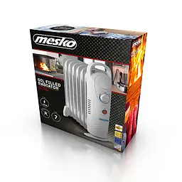 Олійний радіатор Mesko MS 7804 7 секцій - мініатюра 6