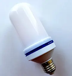 Світлодіодна лампа LED з ефектом вогню язика полум’я розгорається і згасає 3 режими E27 Flame Bulb А+