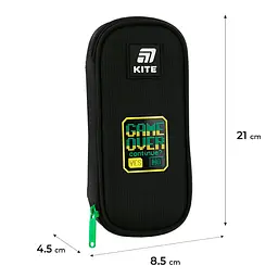 Пенал Kite Game Over зелений (K25-662-6) - мініатюра 3