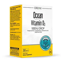 Вітамін D3 Orzax Ocean Vitamin D3 1000 IU Drop, 50 мл