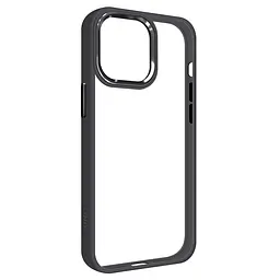 Чехол для Apple iPhone 12 Pro Max, UNIT2, черный, ударопрочный, прозрачный противоударный чехол-накладка из TPU и поликарбоната (PC), с защитными бортиками, защита всего корпуса от ударов и царапин, ArmorStandart (ARM74790)