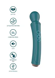 Вібромасажер Xocoon The Curved Wand 27 см (зелений) - мініатюра 14