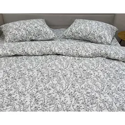 Підковдра Ecotton Євро фланель White/ Black 210х220 см білий з принтом (25544) - мініатюра 3