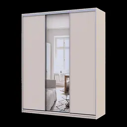 Шафа купе Doros Сіті Лайт Кашемір 2 ДСП / 1 дзеркало 180х60х225 (80736371)