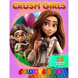 Розмальовка дитяча Jumbi Crush Girls A4 від 3 років (RN-250-N-733)