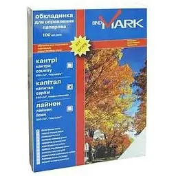 Обкладинка для палітурки bindMARK карт. Кантри А4 230г/м2 (100 шт.) бежевая (41707)