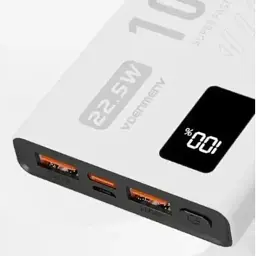 Power Bank Denmen DP43 10000Mah 22.5W QC3.0 LED white EU